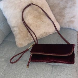 Pony haired double compartment bag
